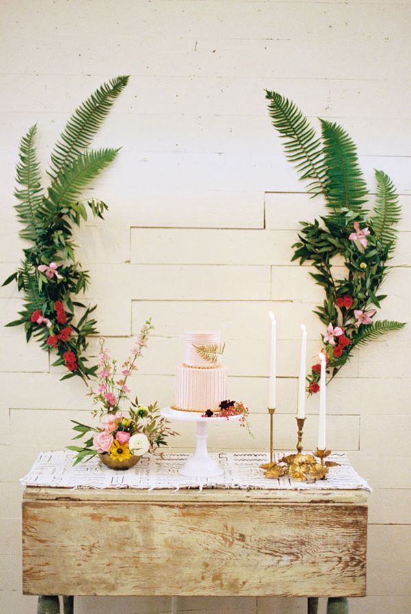 Сладкий стол с растительным декором